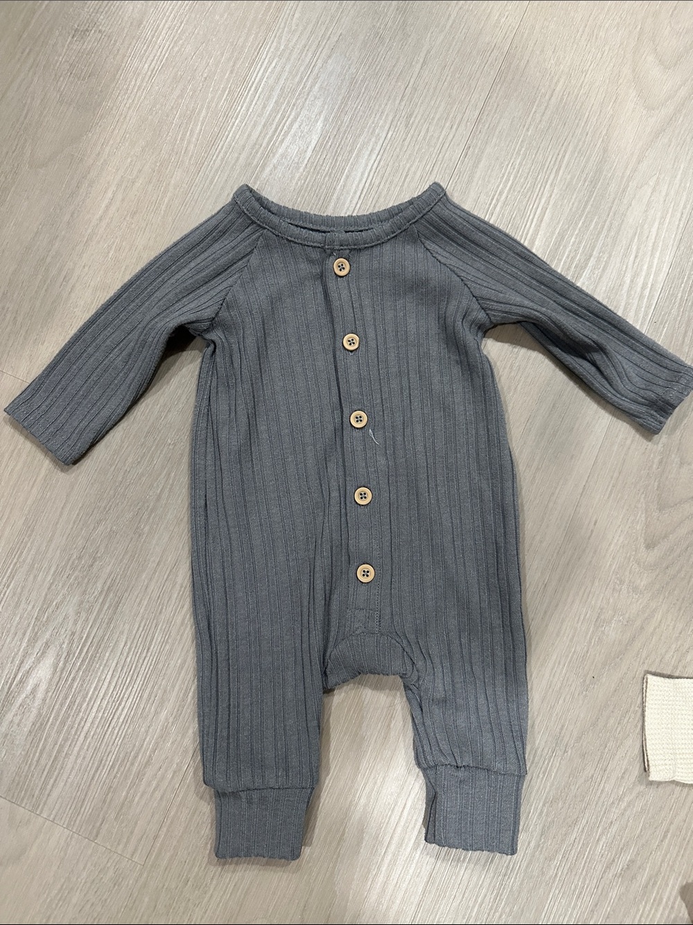 Grayson Collective Grey Ribbed Onsie *NWOT